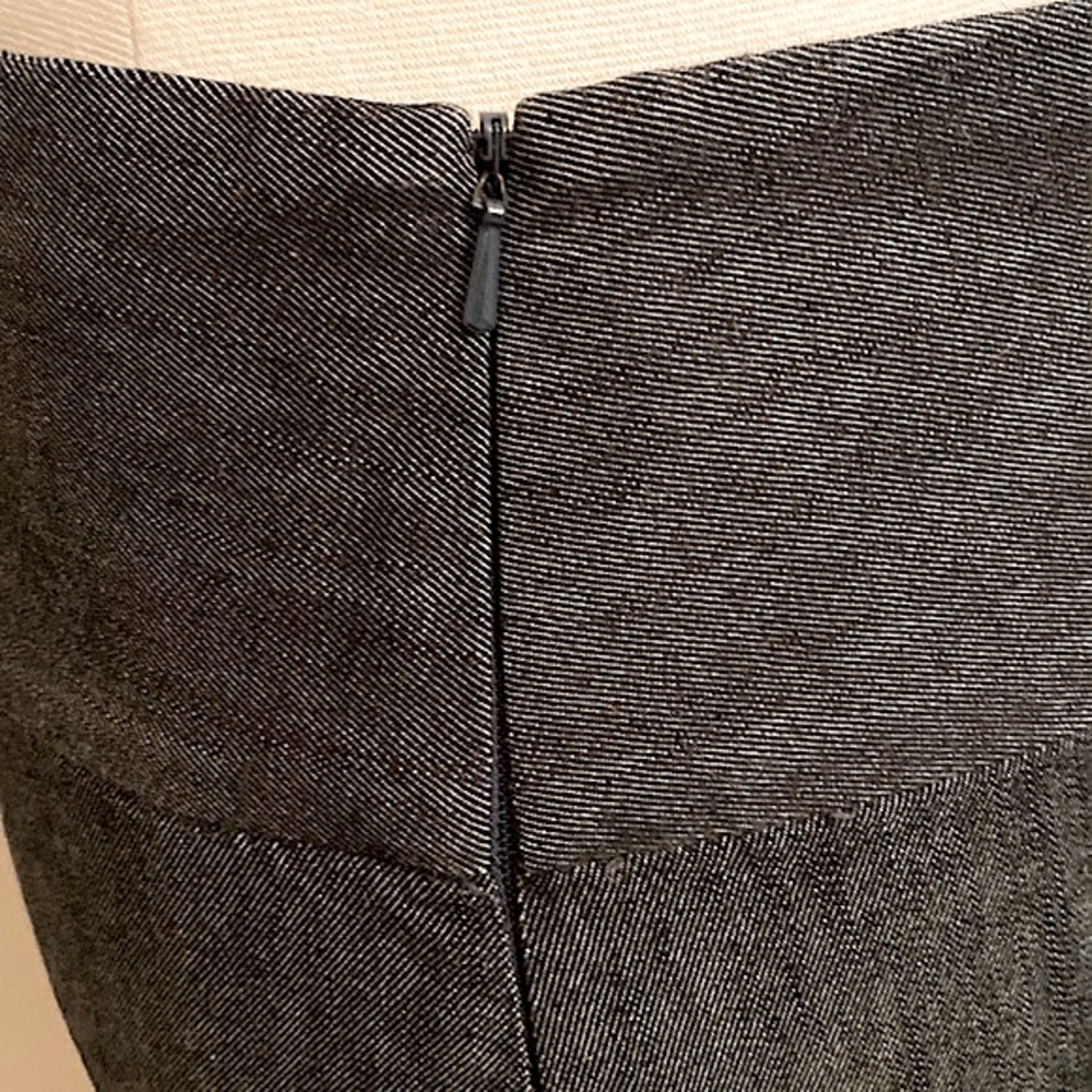 Gap Denim Charcoal Black Wide Waist Back Slit Casual Jean Skirt Size 6 - Picture 5 of 13